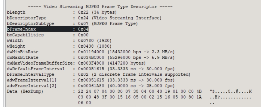 Device Tree View Frame